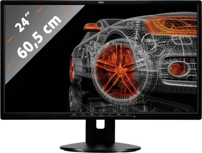 Produktbild von Fujitsu Monitor B24-8 TS Pro, 60.5 cm (23.8 Zoll), Full HD 1920x1080, IPS, 5ms, 56-76Hz, HDMI, DVI-D, VGA, USB 2.0 Hub, 3.5mm Audio, Stereo-Lautsprecher, ergonomischer Standfuß (höhenverstellbar, neigbar, schwenkbar, Pivot), Low Blue Light, Flicker Free, TÜV Rheinland zertifiziert