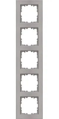 Produktbild von Kopp 402947556 Abdeckrahmen 5-fach Athenis 55 stahlfarben