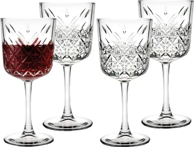 Produktbild von Pasabahce | Weingläser Set Kuketo - 4 Stück - 330 ml - Elegantes Design - Hochwertiges Kristallglas