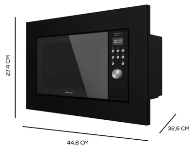 Produktbild von Cecotec 01375, Integriert, Grill-Mikrowelle, 20 l, 700 W, Eingebautes Display, Tasten, Drehregler
