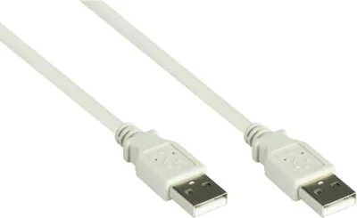 Produktbild von USB 2.0 Anschlusskabel A‑auf‑A, 3m, grau