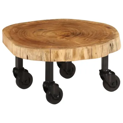 Immagine prodotto di Tavolino in legno massiccio di acacia 60x55x25 cm