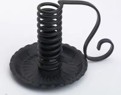 Produktbild von Kerzenleuchter, Spiral-Leuchter schwarz H 12 cm geeignet für Kerzen Ø 2 - 2,5 cm