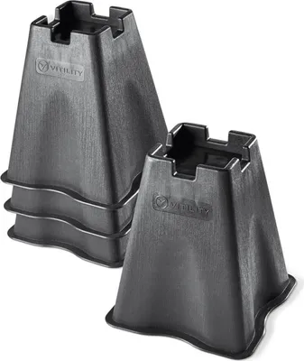 Zdjęcie produktu dla Vitility 70310030, Czarny, Kwadrat, 255 mm, 4 szt.