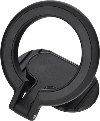 Produktbild von Autohalterung magnetisch für Schreibtisch / Mittelkonsole - Ring-Handyhalterung Schwarz