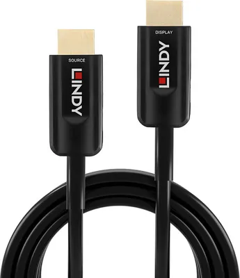 Produktbild von Lindy 38380, 10 m, HDMI Typ A (Standard), HDMI Typ A (Standard), 48 Gbit/s, Audio Return Channel (ARC), Schwarz