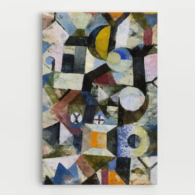 Produktbild von ARTHUB® Leinwandbild 50x70 cm, Abstract Geometric | Wohnzimmerdekoration, Hängende Bilder, Wanddekoration, Heimdekoration, Abstrakte, Geometrische