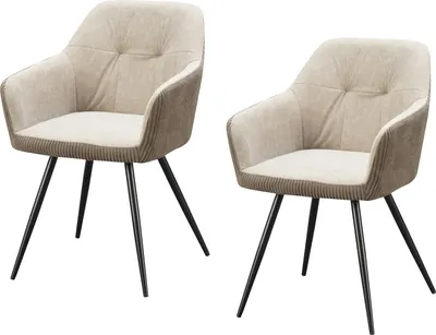 Produktbild von Esszimmerstuhl Taupe 2er Set Joschka
