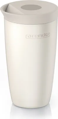 Immagine prodotto di Arendo thermo mug to go, tazza da caffè to go, tazza isolata, 350 ml, acciaio inox a doppia parete, 100 % a prova di perdite, mantiene il caldo per 12h/6h il freddo, senza BPA, lavabile in lavastoviglie