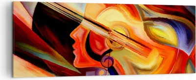 Produktbild von Bild auf Leinwand - Leinwandbild - Abstraktion modern - 140x50cm - Wand Bild - Wanddeko - Leinwanddruck - Bilder - Kunstdruck - Wanddekoration - Leinwand bilder - Wandkunst - AB140x50-3669