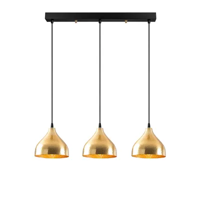 Produktbild von Opviq, Tattoo - 6214, Kronleuchter, Gold, Metall, 68 x 18 x 114 cm