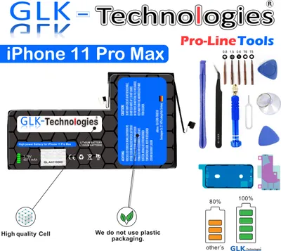 Produktbild von GLK-Technologies iPhone 11 Pro Max Akku TOP Batterie