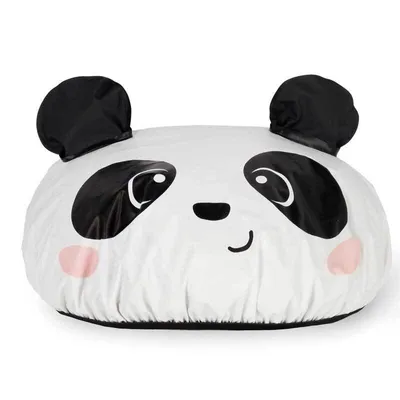 Produktbild von Legami - Duschhaube The Shower Must Go On, wiederverwendbar, wasserdicht, elastischer Rand, Einheitsgröße, EVA-Material, Panda