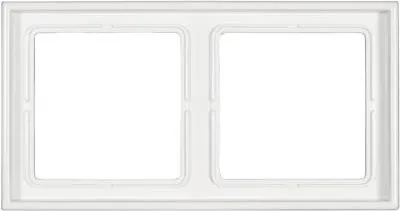 Zdjęcie produktu dla Ramka Jung 2-krotna LS 990 biała LS 982 WW (LS 982 WW)
