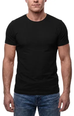Produktbild von Mivaro Herren T-Shirt Basic mit Rundhals – 100% Baumwoll Shirt für Alltag, Freizeit und Sport, atmungsaktiv, Regular Fit, weiß, bis 5XL