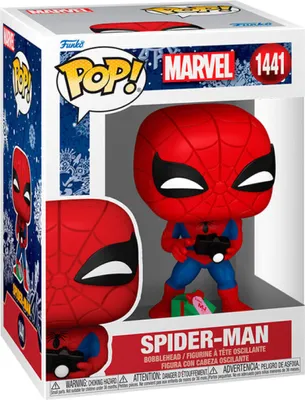 Immagine prodotto di Funko Pop! Marvel - Figurki Spider-Man z Prezentem, Licencjonowany Produkt Winylowy