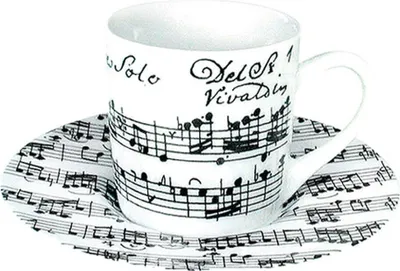Immagine prodotto di Könitz Vivaldi Libretto Weiß Espresso Set, 2-tlg., Espresso Tasse, Becher, Porzellan, 85 ml, 11 5 053 1890