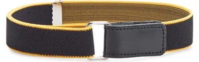 Produktbild von Ladeheid Kinder Gürtel Elastik-Gürtel 1-12 Jahre 34-90 cm P15 (Schwarz/Orange, 0-2 Jahre)