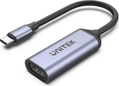 Produktbild von UNITEK V1416B, 0,15 m, USB Typ-C, HDMI, Stecker, Buchse, Gerade