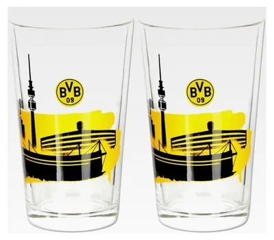 Produktbild von Wasserglas Skyline Borussia BVB 2 Stück