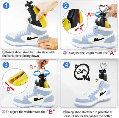 Productafbeelding van Ibenzoa® Verstelbare schoenverlengadapter voor het aanpassen van lengte en breedte – Multifunctioneel voor platte schoenen, vrijetijdsschoenen, linnen schoenen, sportschoenen