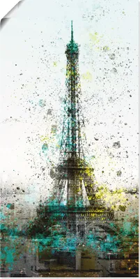 Produktbild von ARTland Poster Paris Eiffelturm I Größe: 30x60 cm