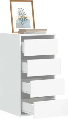 Produktbild von Möbel Kommode Weiß 40x41x76 cm Holzwerkstoff - Kommoden 852861