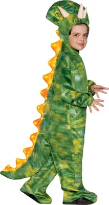 Produktbild von Dino Kostüm mit Leuchteffekt für Kinder Kindergröße: 92-104