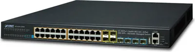Productafbeelding van Planet SGS-6341-24P4X - Switch - Laag 3 - beheerd - 24 x 10/100/1000 (PoE+)