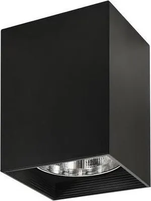 Image de Spot JUPITER noir 1xE27x20W en métal, dimensions : 21,6 x 16 x 16 cm, IP20, Polux