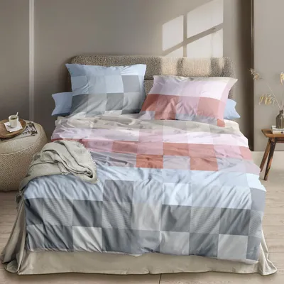 Immagine prodotto di Biancheria da letto Irisette in raso di cotone Mako Wave 8695 rosso 135x200 cm + 80x80 cm