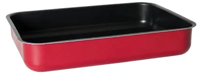 Productafbeelding van Braadpan, antiaanbaklaag, duurzaam roestvrij staal, 30 x 42 x 9 cm