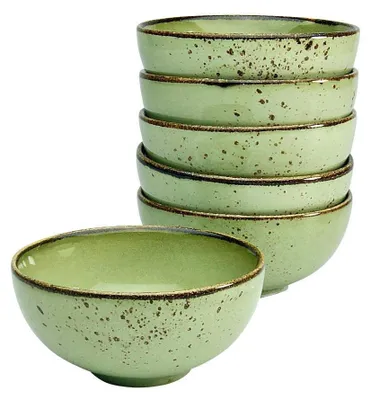 Produktbild von CreaTable, 22081, Nature Collection Green, Dipschale 6-tlg, Steinzeug