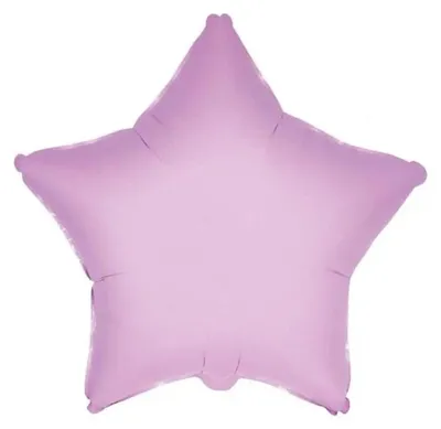 Produktbild von Foliendruckballon, 46 cm, Stern, rosa, zart – Godan
