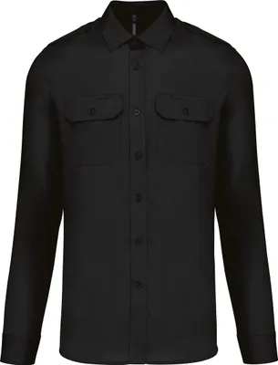 Image de Chemise de pilote à manches longues Kariban pour hommes