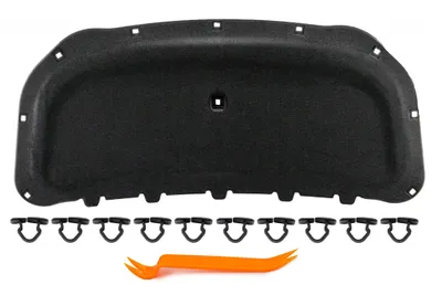Produktbild von HERSTMOTO Motorhaubendämmung Schalldämmung der Motorhaube Motorhauben-Dämmmatte MIT CLIPS FÜR VOLKSWAGEN CADDY III / TOURAN I 2010-2015 1T0863831G
