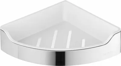 Produktbild von Aqualine SAMBA Eck Duschablage, 218x63x218mm, polierter Edelstahl