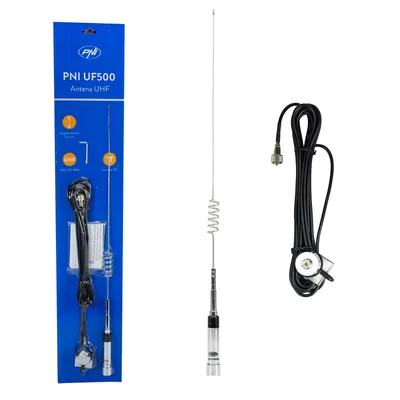 Obrázek produktu pro UHF anténa PNI UF500, 63 cm, 430-470 MHz, s kabelem PNI T941