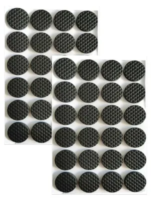 Filzgleiter selbstklebend, 20 mm, 96 Stück, rund, schwarz