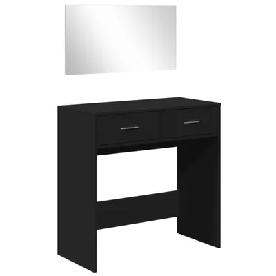 Obrázek produktu pro vidaXL Toaletní stolek se zrcadlem černý 80x39x80 cm