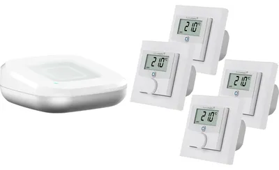 Produktbild von Homematic IP Set Raumklima AP + 4 Wandthermostate