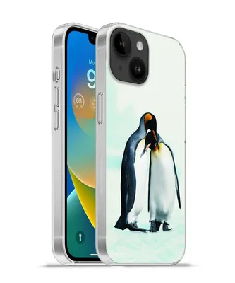 Produktbild von MuchoWow® Handyhülle Schutzhülle Hülle für Apple iPhone 14 - Softcase Pinguine - Schnee - Familie Silikon Softcase Handy Hülle - Mobiltelefonhülle