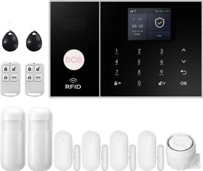 Immagine prodotto di Sistema di allarme di sicurezza, Connettività wireless, Compatibilità con le case intelligenti, 4G-C, Spina UE