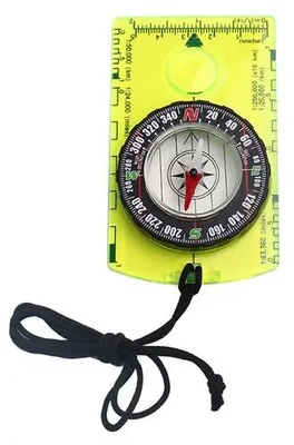Image de Petite boussole portable pour enfants, écran vert, pour la randonnée et le camping, mini-boussole