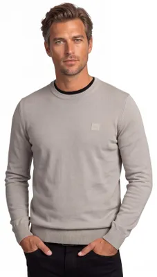 Produktbild von Pullover BOSS Orange grau rundhals