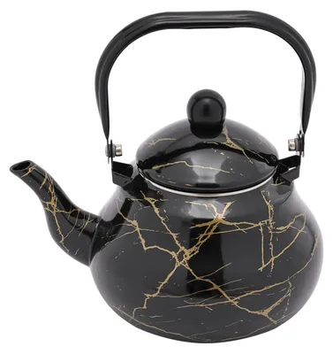 Produktbild von Emaille Teekanne - Wasserkessel 2 l - Teekessel und Kaffeekanne - für Herd
