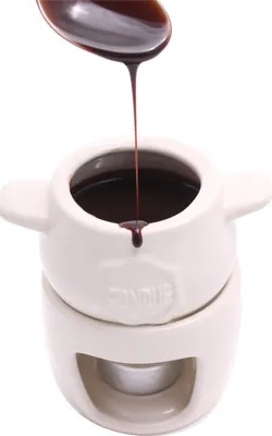Produktbild von Schoko Fondue Set weis beige Nr 01