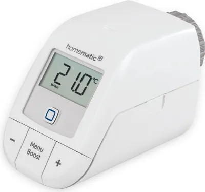 Immagine prodotto di Termostato IP Homematic per radiatori domestici intelligenti: controllo del riscaldamento intelligente di base, push to match, con e senza punto di accesso, 153412A0