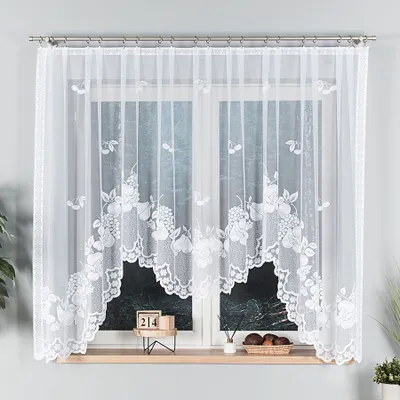 Immagine prodotto di Tenda decorativa ad arco corta infradito PENELOPE 160 bianco 300x160 cm MyBestHome