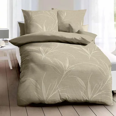 Produktbild von Kaeppel Mako-Satin Bettwäsche Organic 155x220 cm + 80x80 cm khaki